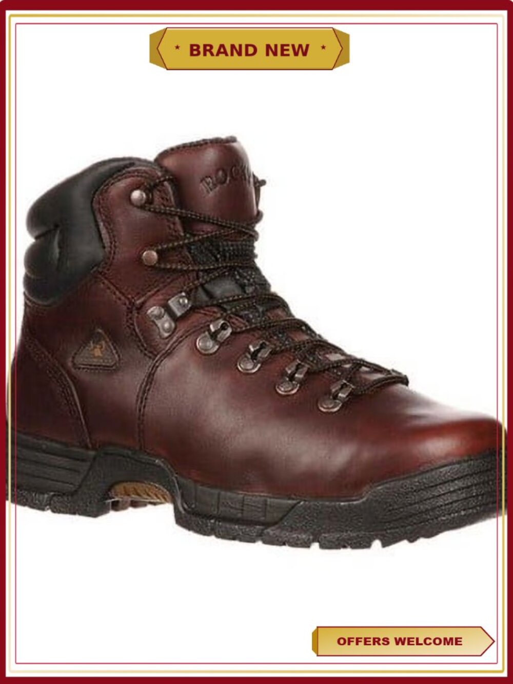 Men's Steel Toe Waterproof Work Boots Wide Width Available